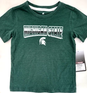 NEW Michigan State Spartans Green Colosseum Crew Neck SS Tee Shirt Toddler 3T - Picture 1 of 8