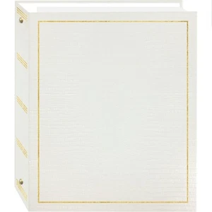 Luxury Self-Stick 3-Ring Photo Album - 100 Pages for Weddings & Anniversaries - Picture 1 of 4