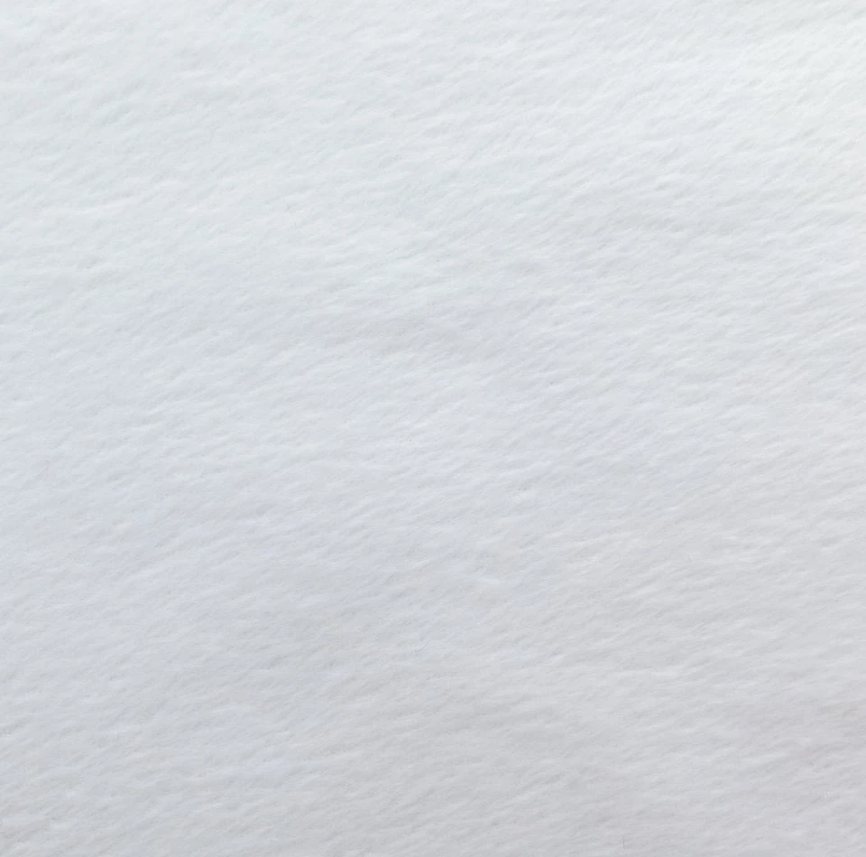 VELBOA FAUX SOLID PLAIN VELVET VERY VERY SHORT PILE FABRIC WHITE 60" W SOLD BTY  - Image 1 of 1