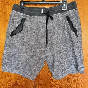 Men’s Gray Size Medium On the Byas Stretchy Sweat Shorts - Picture 1 of 5