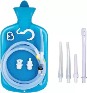 Enema Bag 2L Home Enema Kit with 6.5Ft Long Silicone Hose, Enema Tips, Controlab - Picture 1 of 12