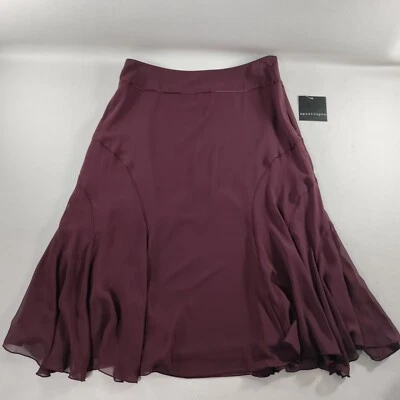 Apostrophe Purple Full Flare Skirt Womens Size 4 NWT - Image 1 of 4