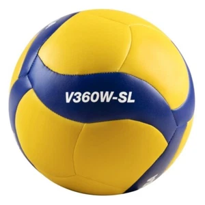 Mikasa Volleyball V360W-SL gewichtsreduziert Kindervolleyball gelb/blau Gr. 5 - Bild 1 von 4