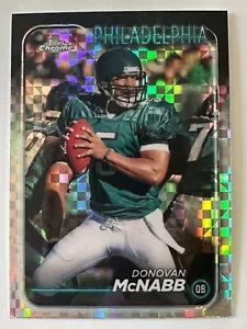 2024 Topps Chrome Donovan McNabb X-Fractor #157 Philadelphia Eagles - Picture 1 of 2