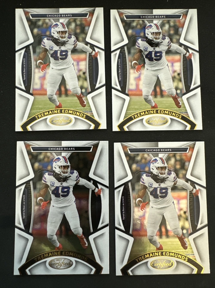 2023 Certified #58 Tremaine Edmunds NM-MT Bears  - Image 1 of 1