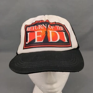 Vintage Star Wars Collection 1983 Rückkehr der Jedi-Mütze Kappe Trucker Druckknopflasche - Bild 1 von 8