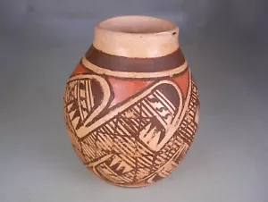 VASO CERAMICA HOPI VINTAGE Clinton & Leandra Polacca Nampeyo - Foto 1 di 5