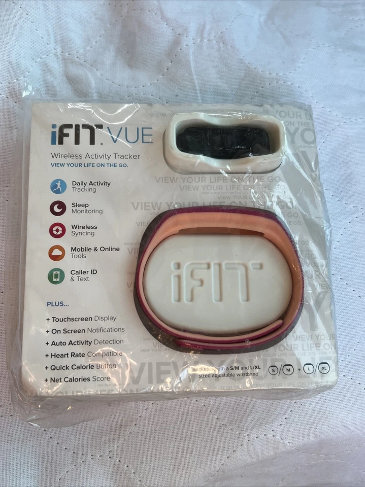 Pulseira rastreador de atividade frequência cardíaca sem fio tela sensível ao toque rosa Ifit Vue - Imagem 1 de 4