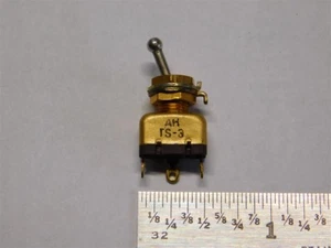 Mil-Spec Cooper Industries TS-3 AH / MS75028-23 SPDT Miniature Toggle Switch - Picture 1 of 1