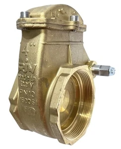 RIV - VÁLVULA PALANCA COMPUERTA 4" FPT X FPT PN10 150 PSI (SIN MANIJA) - Imagen 1 de 5