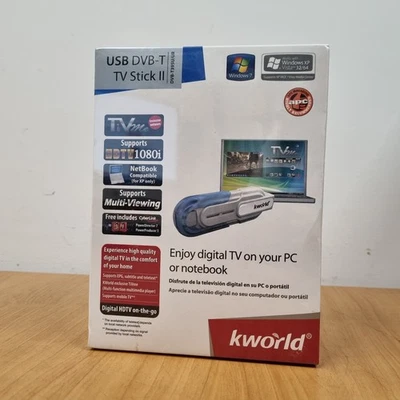 Kworld USB DVB-T TV Stick II T395U/UR Factory Sealed - Image 1 of 4