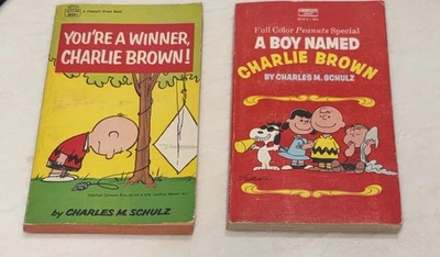 Charles M. Schulz You're a Winner Charlie Brown A Boy Named Peanuts Book 1966 - Image 1 of 4