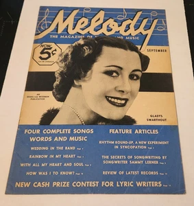 SEPTEMBER 1935 MELODY MAGAZINE MUSIC GLADYS SWARTHOUT! - Imagen 1 de 1