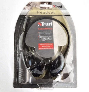 Trust HS-2200 SoundForce Headset – Adjustable Mic – 2005 – Unused Open Box - Picture 1 of 3