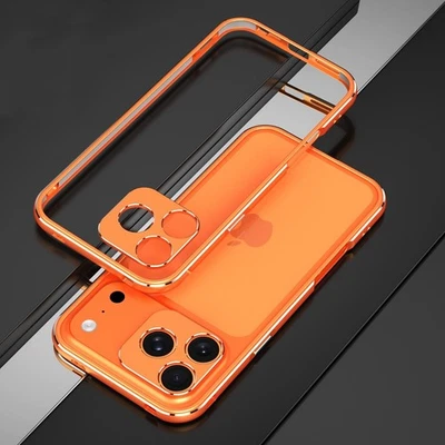 Metal Frame Bumper Case For iPhone Air 16e 17 16 15 13 12 Pro Max 14+ Lens Cover - Image 1 of 4