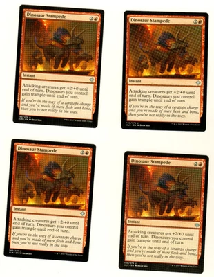 Set Of 4 Dinosaur Stampede Ixalan 140/249 Uncommon Magic The Gathering Card - Image 1 of 4