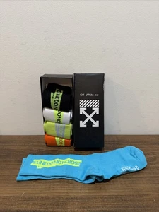 OFF WHITE Unisex 5 pairs socks in multiple colors (one size) - Picture 1 of 6