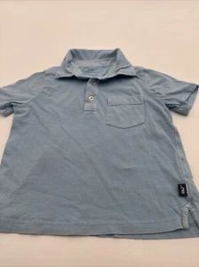 Vineyard Vines Polo Shirt Youth Boy Size 5 Blue Solid ..#22425 - Picture 1 of 12