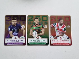 2017 NRL trading card xtreme Cooper Cronk John Sutton Benji Marshall - Picture 1 of 5