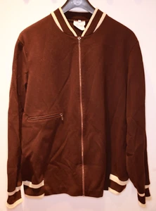 Vintage LUIPPOLD College Jacke m. Schurwolle dunkelbraun beige Gr. M / L *** RAR - Bild 1 von 10
