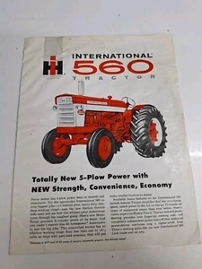 McCormick Farmall 560 Tractors Booklet Advertising Brochure Distressed Condition - Picture 1 of 12