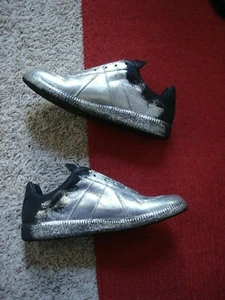 Likeew Maison Margiela Italy Made 70er Lammfell Sneaker Metallic Schuhe Gr. 37 - Bild 1 von 8