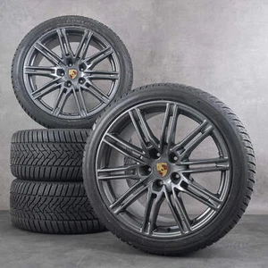 Original Porsche 21 Zoll Cayenne Sommerräder 958 Felgen Sport Sommerreifen Neu - Picture 1 of 3