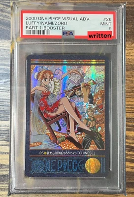One Piece Japanese Visual Adventure 1 26 Luffy Nami Zoro 2000 PSA9 80169887 - Image 1 of 2
