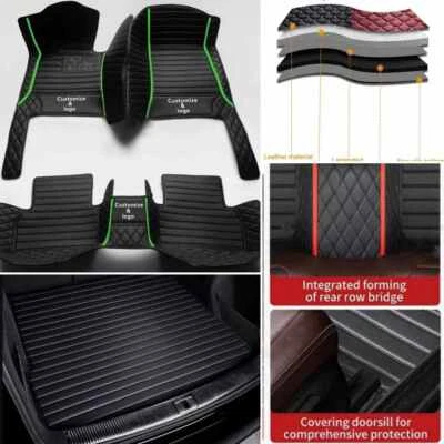 For Mercedes Benz Car Floor Mats & Trunk Mat All Models Waterproof Liners Auto Foto 1 de 4