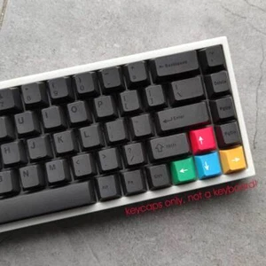 Dark Gray RGB PBT Dye Sub Keycaps Set 130keys for 60% TKL Cherry MX Keyboards - Picture 1 of 10