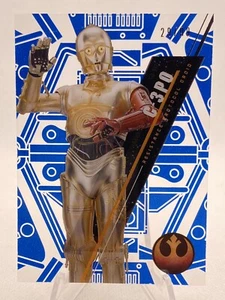 C-3P0 2016 TOPPS STAR WARS HIGH TEK SW-67 PATTERN 1 FORM 2 BLUE 29/99 - Picture 1 of 2