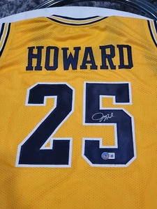 Juwan Howard Autographed/Signed Jersey Beckett Sticker Michigan Wolverines - Picture 1 of 7