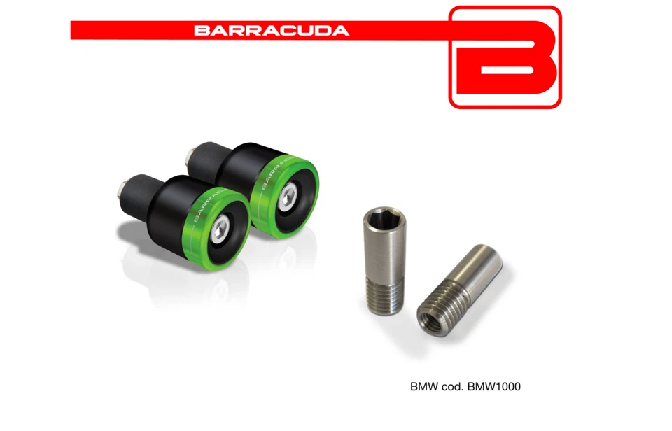BARRACUDA CONTRAPPESI VERDI BLUX + ADATTATORI per BMW BMW K 1300 S - K 75 / RT - Immagine 1 di 1