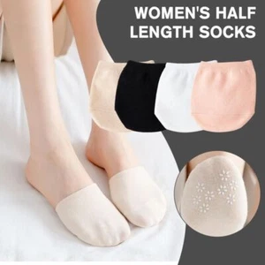 Silicone Anti-slip Invisible Half Sock Pure Cotton Front Half Foot Socks - Picture 1 of 18