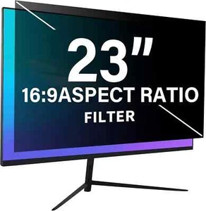 Computer privacy screen Filter 23 inch,Removable 16:9 Widescreen monitor privacy - Afbeelding 1 van 5