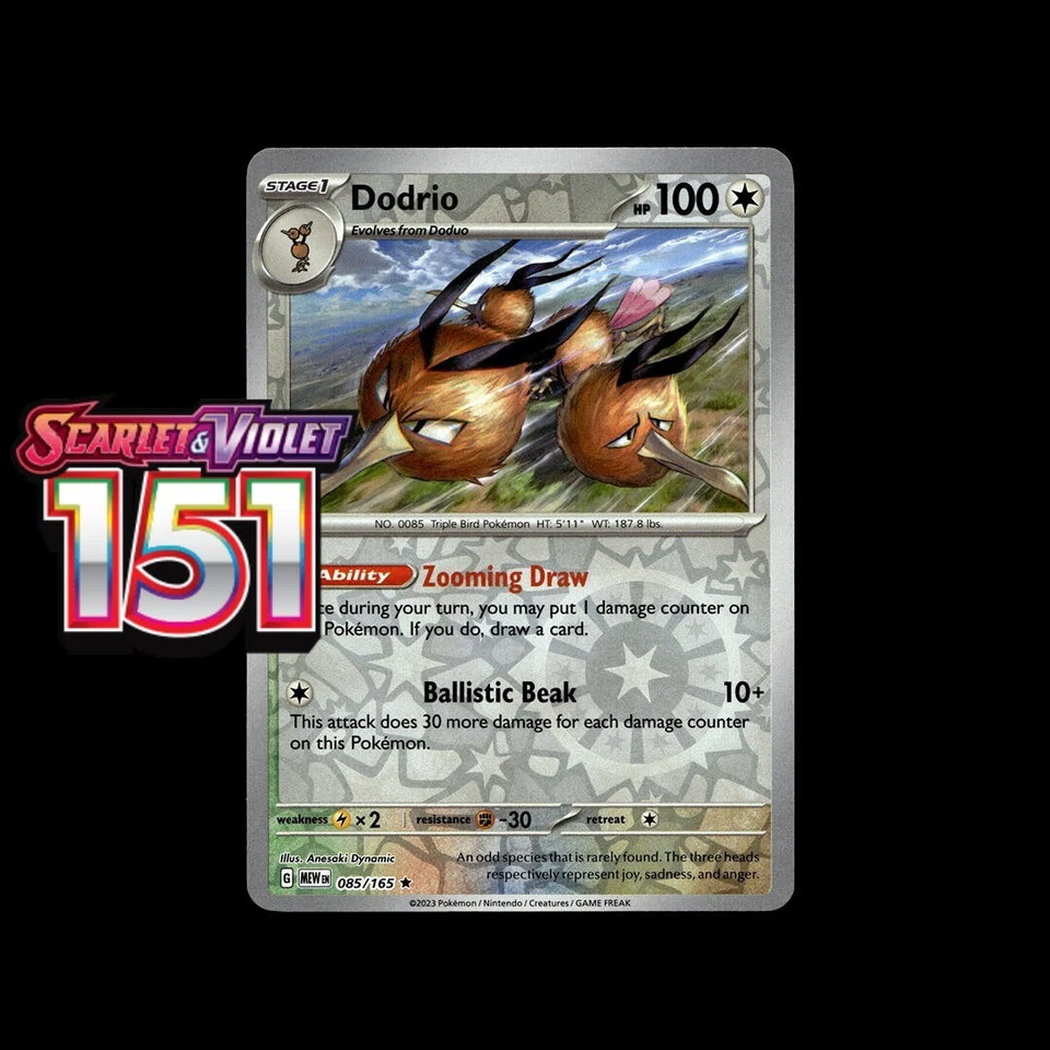 Pokemon 151 Cards! Holo/Reverse Holo Ex Illustration Ultra Double Rare Card! - Image 1 of 2