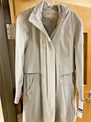 Fleet Street Misses Trench / Raincoat, Style 91316 size S, Grey Mist - Image 1 of 4