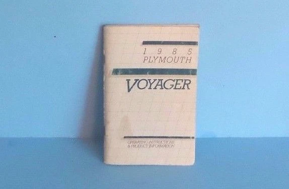 Plymouth Voyager 85 1985 manual del propietario Foto 1 de 1