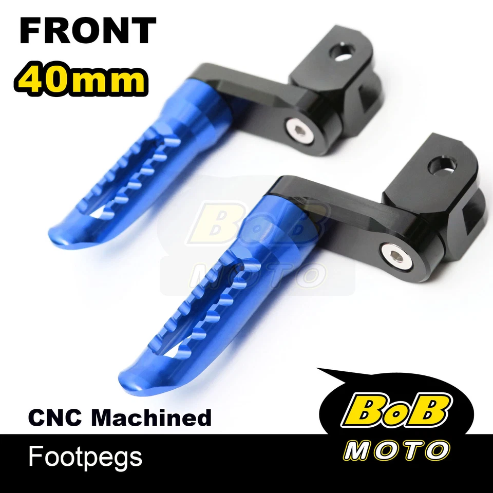 Clavijas de pie delanteras Billet de 4 cm para Suzuki GSXR 750 2006-2019 Foto 1 de 4