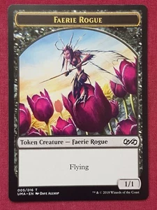 Magic The Gathering ULTIMATE MASTERS FAERIE ROGUE token card MTG - Picture 1 of 2
