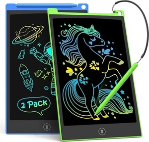 2 Pack LCD Writing Tablet, 8.5 Inch Colorful Doodle Board Drawing Tablet - Picture 1 of 7