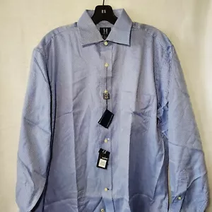 Tommy Hilfiger H Oxford Shirt Men's 15.5 34-35 Blue Long Sleeve - NWT - Picture 1 of 11