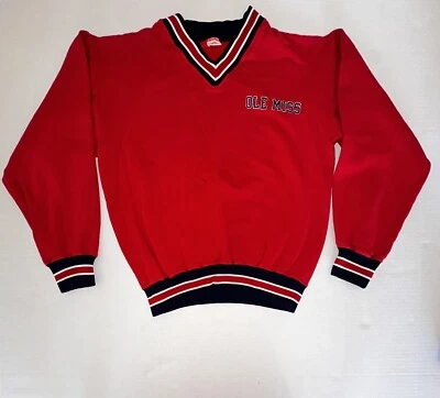 Suéter Russel Athletic Ole Miss Vintage Años 70 Etiqueta Dorada Russell Talla A Foto 1 de 4