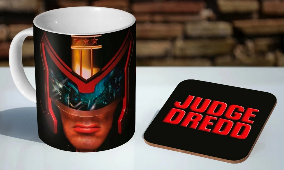 Judge Dredd 11oz Tea / Coffee Mug Coaster Gift Set