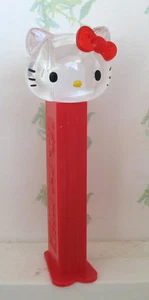 PEZ - Serie Hello Kitty - Gatito de Cristal con Lazo Rojo - Elige la versión del vástago - Imagen 1 de 1