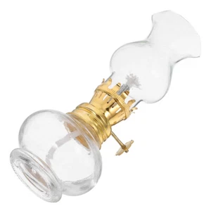 Vintage Glass Oil Lamp Kerosene Lamp Indoor Use Emergency Lighting - Picture 1 of 12