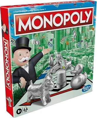Monopoly Board Game by Hasbro Gaming 2018 with 8 Tokens - (8 Yrs+) ~ Complete - Image 1 of 4