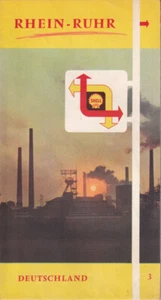 Shell Nr. 3 Rhein Ruhr Mosel Strassenkarte Deutschland Landkarte Auto Reise - Picture 1 of 5
