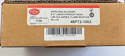 Fireye 48PT2-1003 INFRARED SCANNER 8' STRAIGHT HEAD W-D series Flame Monitor - Image 1 of 2