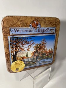 WELCOME TO EAGLE BAY 1000 pc Kreutz AS GOOD AS IT GETS Metal Puzzle Tin SEALED - Picture 1 of 7